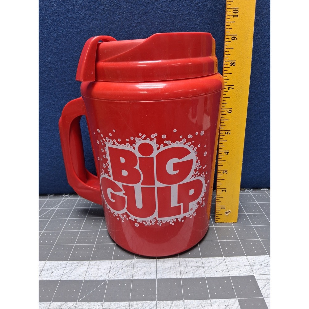 ThermoServ Big Gulp Travel Mug Red Insulated Plastic 7 Eleven Cup